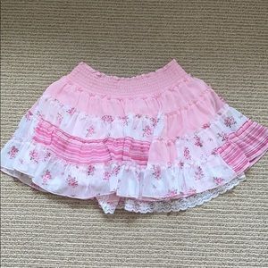 Pink Patchwork Skirt
